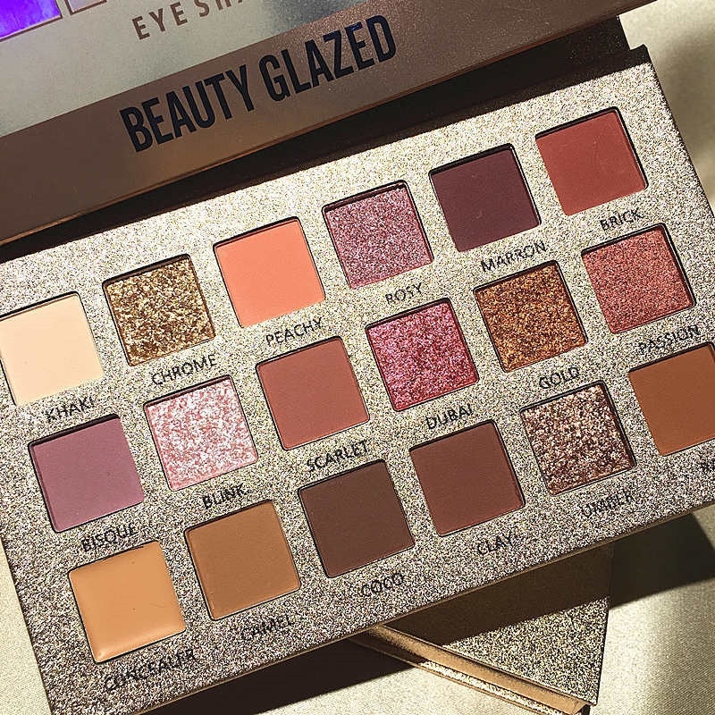 Beauty Glazed Eyeshadow  Perfect Mix Beauty Glazed Perfixt 18 Color Eyeshadow Palette Eyeshadow Shimmer BeautyGlazed