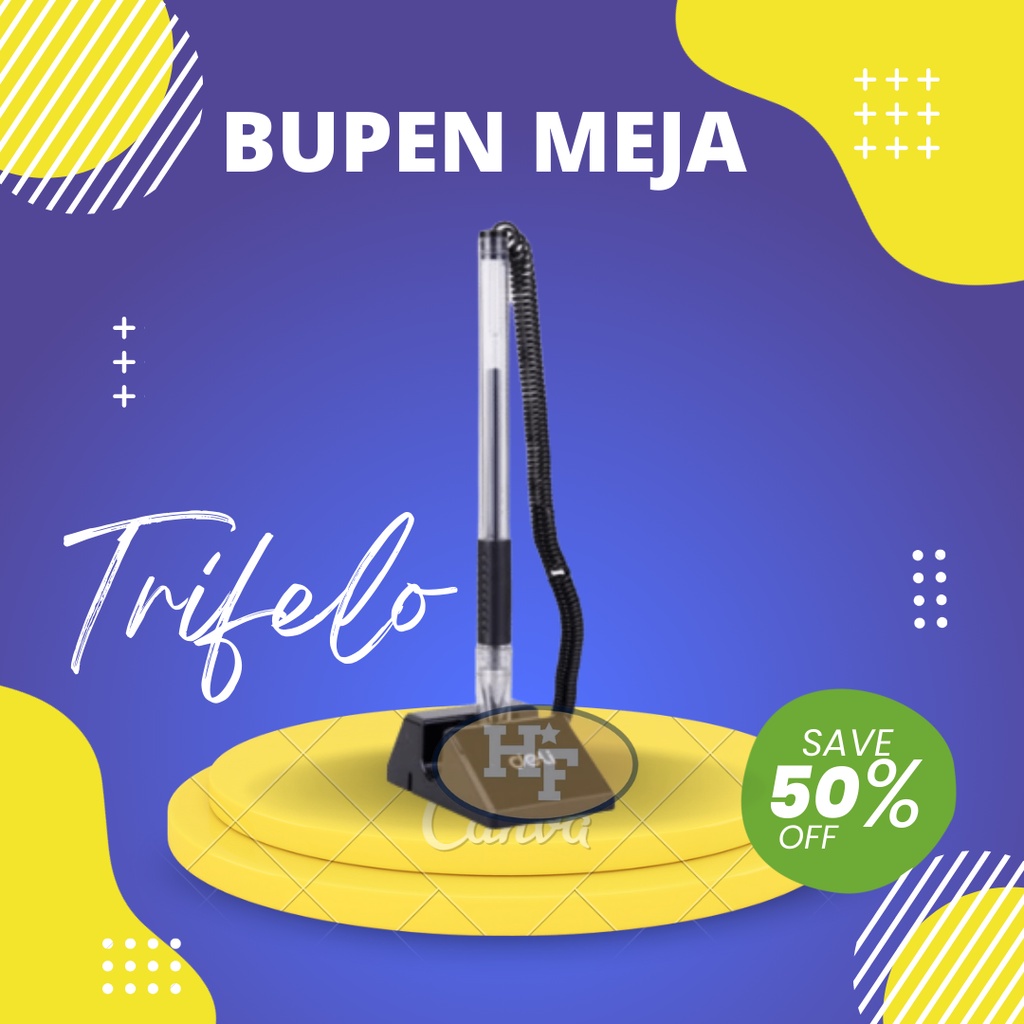 1 Pcs Bulpen Meja Tempel Trifelo/Bulpen Meja/Pulpen Meja Tempel/Pulpen Meja Kantor/Pen Stand/Pena Be