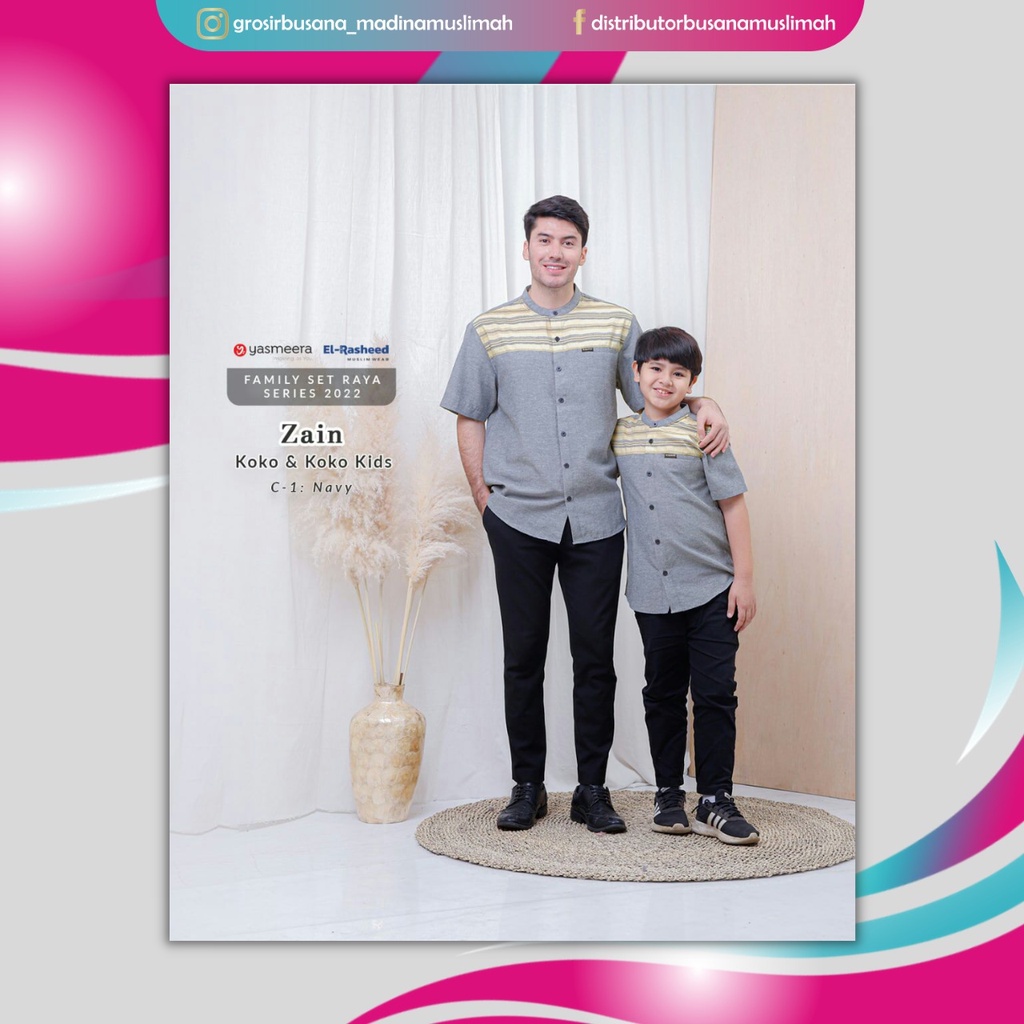 [Original] Koko Zain Dad & Kids by El-Rasheed | Koko Katun | Koko Murah | Kemeja Murah | Koko Kids |