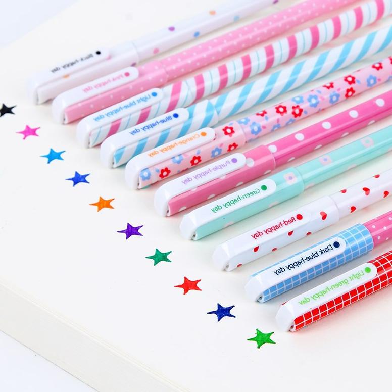 

Ongkir 0% [THE UNIVERSE] Pulpen Warna 10in1 Pena cair Gel Pen Pulpen Warna Color Pen Set - ST018 $