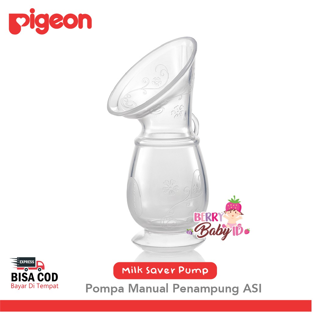 Pigeon Milk Saver Pump Pompa Penampung ASI Silikon Breastpump Manual Berry Mart