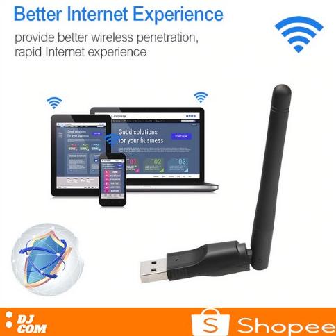 NEW PRODUCT USB Dongle Wifi Wireless Adapter Receiver Komputer PC Laptop Set Top Box MT 7601 150Mbps