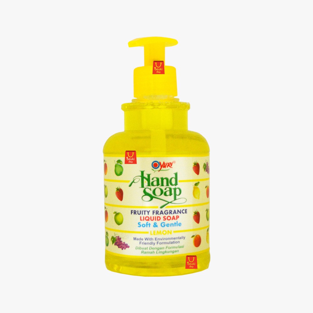 Jual BOTOL Yuri Hand Soap Lemon Liquid Soap Soft and Gentle Sabun Cuci Tangan Wangi Buah Lemon