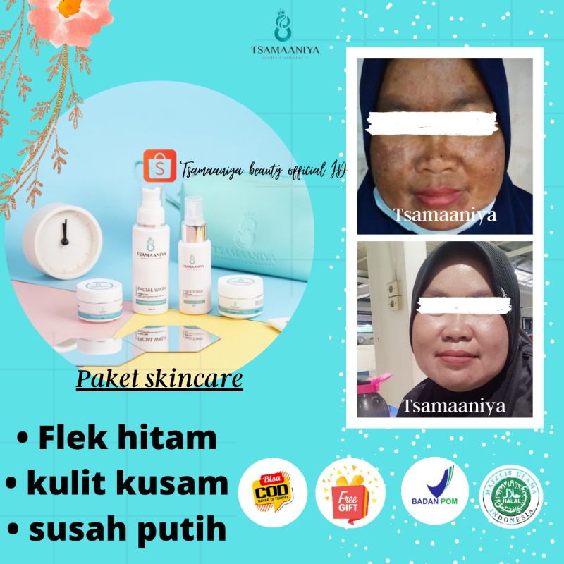 TSAMAANIYA Skincare Bpom Perawatan Wajah PAKET ALLSKIN TYPE 15gr-1