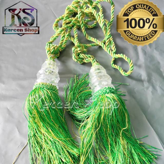 Tali ikat gorden tasel gorden mewah elegan warna hijau