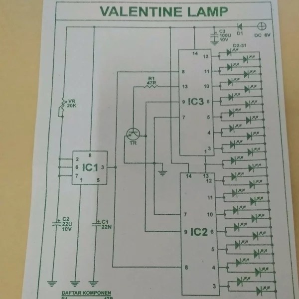 PCB Valentine Led S-106