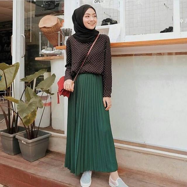 Rok plisket outfit muslim