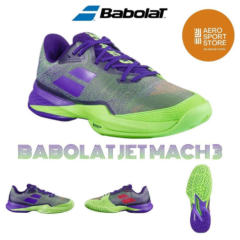 [ SEPATU TENIS LAPANGAN BABOLAT JET MACH 3 2021 ]