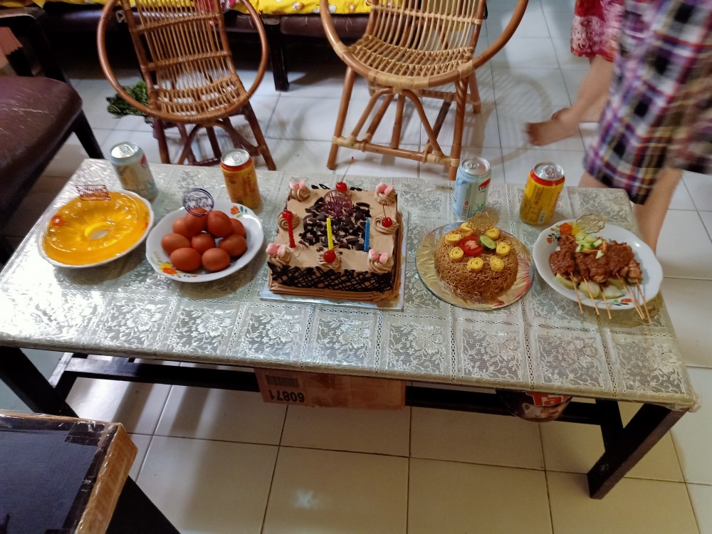 Picks Hbd Motif 3 Red Acrylic Cake Topper Tusukan Kue Happy Birthday Papan Warna Merah