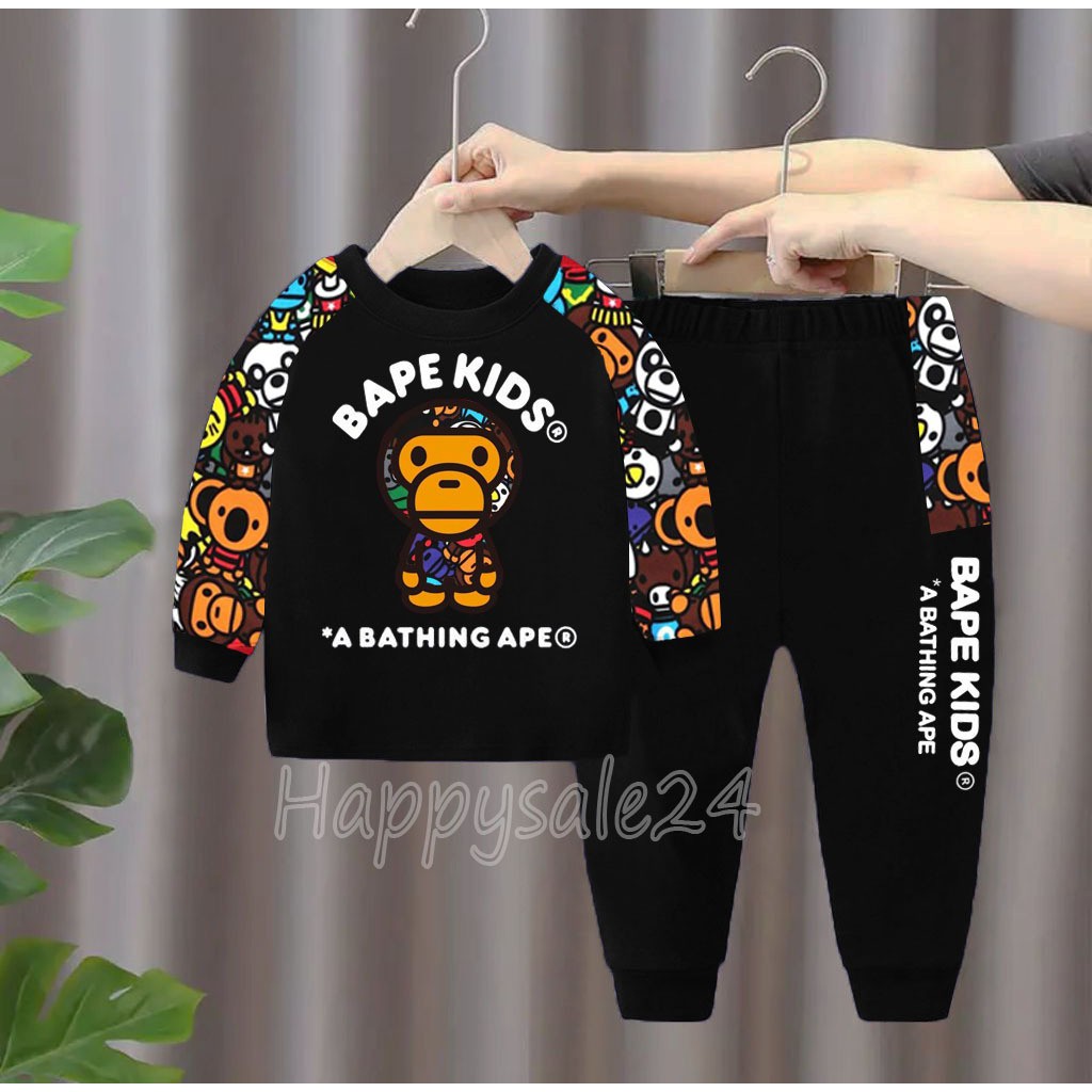 SETELAN SWEATER BAJU ANAK ANAK BAPEKIDS 1-5 TAHUN SWEATER ANAK ANAK SETELAN ANAK TERLARIS