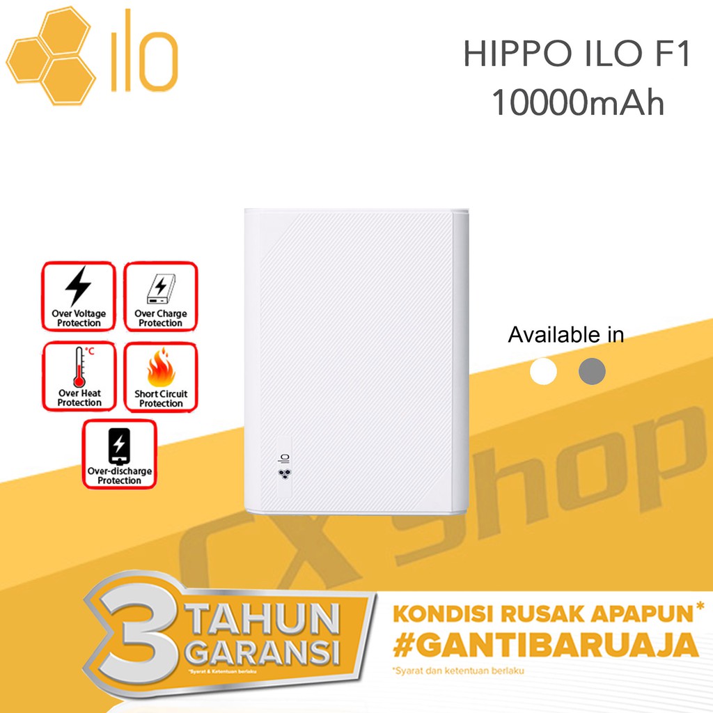 Hippo Power Bank ILO F1 10000 mAh (Garansi Resmi) | Shopee