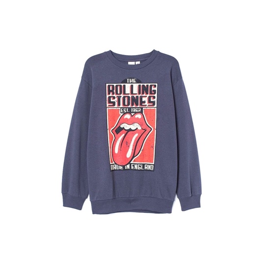 Sweatshirt H&M Rolling Stone Grey
