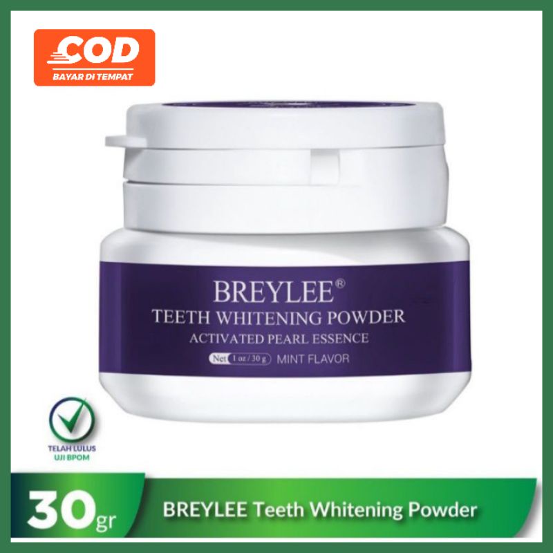 BREYLEE TEETH WHITENING POWDER ODOL PEMUTIH GIGI DAN KARANG GIGI