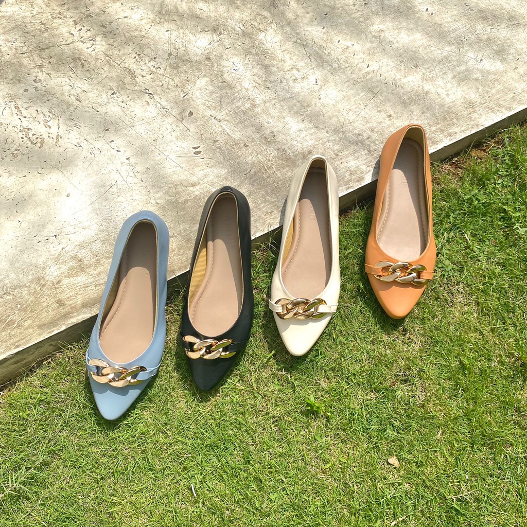 AURELL - Callie Flatshoes Wanita Bigsize 41-46 Garansi 60 Hari
