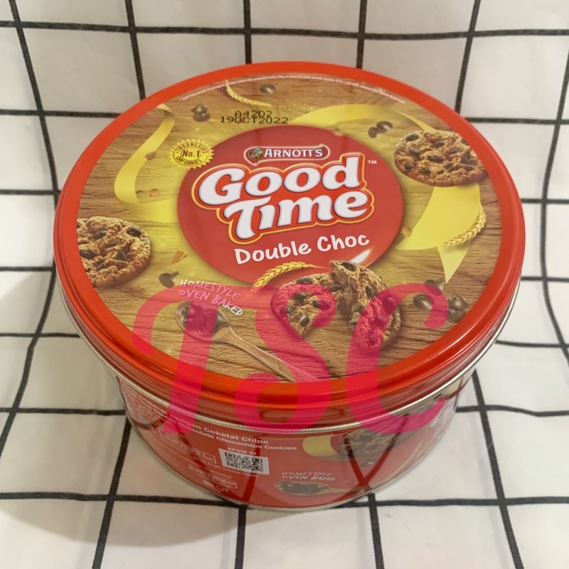 Arnotts Good Time Double Choc Cookies Kaleng / Biskuit / GoodTime / Cookies Double Chocolate / Cokel