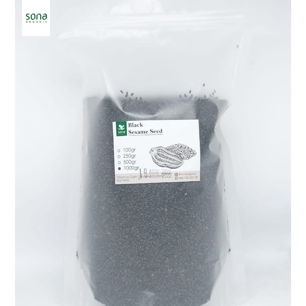 

Wijen Hitam 1000gr - Black Sesame Seed 1kg