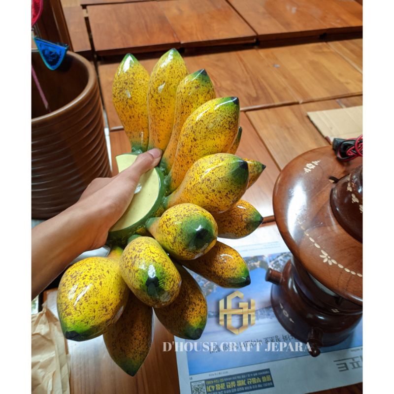 Pajangan Buah Pisang Kayu Jati Pajangan Meja Buah Dari Kayu