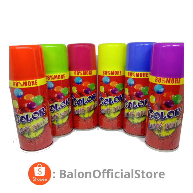 KHUSUS JAWA String Spray (Color Party String) , semprotan busa jaring laba laba
