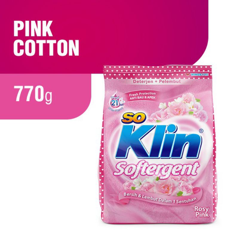 Soklin softergent 770gr (tanpa piring)