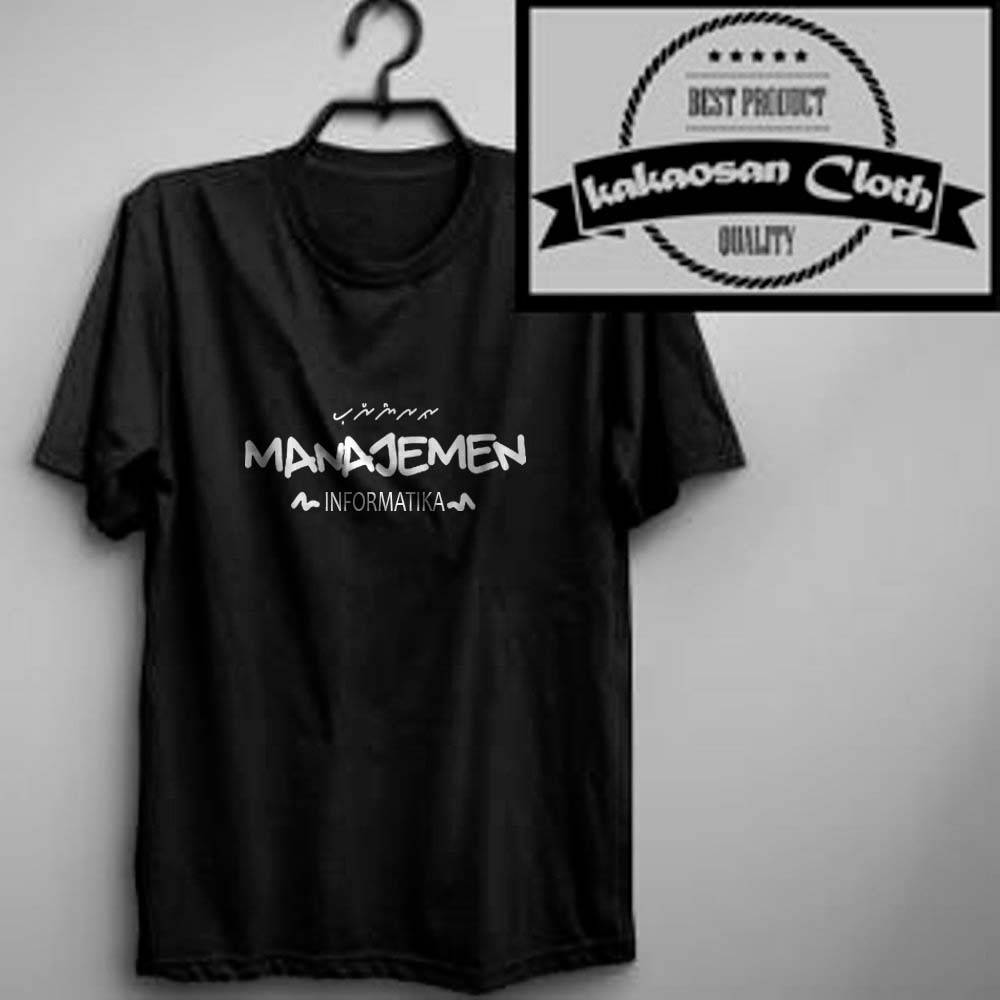 Kaos Baju Mahasiswa Manajemen Informatika Font Design Shopee Indonesia