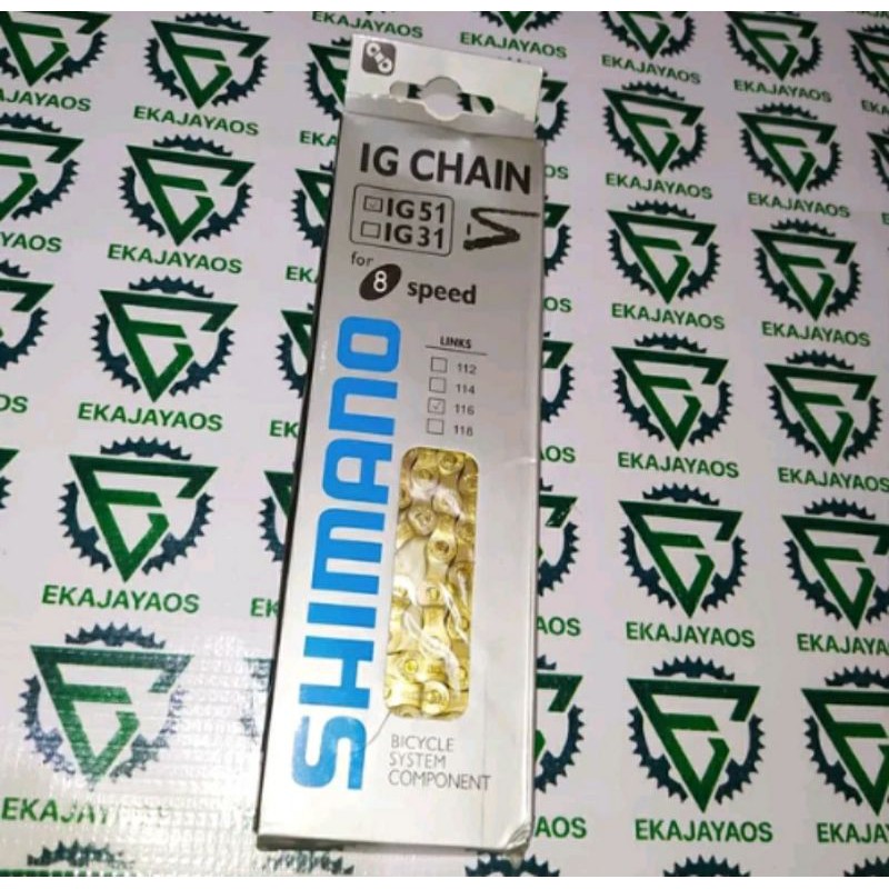Rantai shimano gold rantai gold chain gold rantai shimano 8 speed rantai mtb rantai shimano IG 51