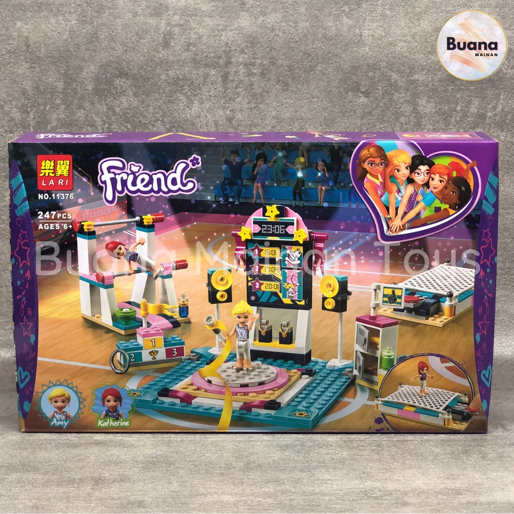 BRICK LARI FRIEND GYMNASTIC FIELD MAINAN EDUKASI ANAK CEWEK PEREMPUAN BRICKS FRIENDS 11376