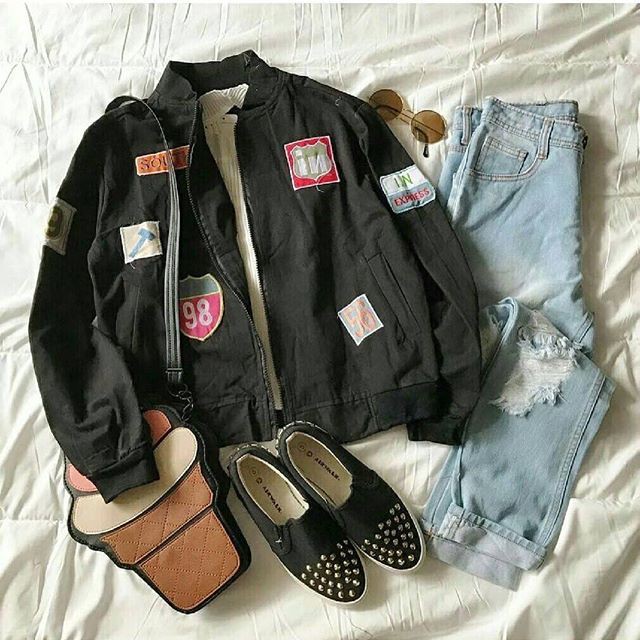 Sweater / Jaket / Jaket Bomber / Blazer / Express Bomber Black