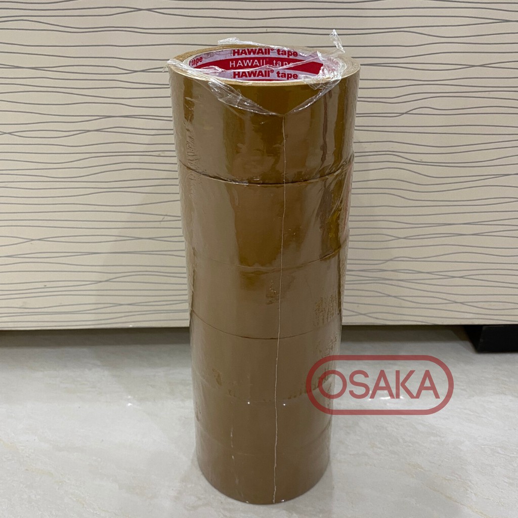 

PROMO 6 PCS TERMURAH! Lakban / Isolasi Hawaii Coklat 45mm / 2 inch x 50 yard