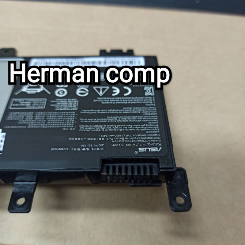 Original Baterai Asus A442 A442U A442UF A442UR X442 F442U F442UR A480 A480U C21N1638