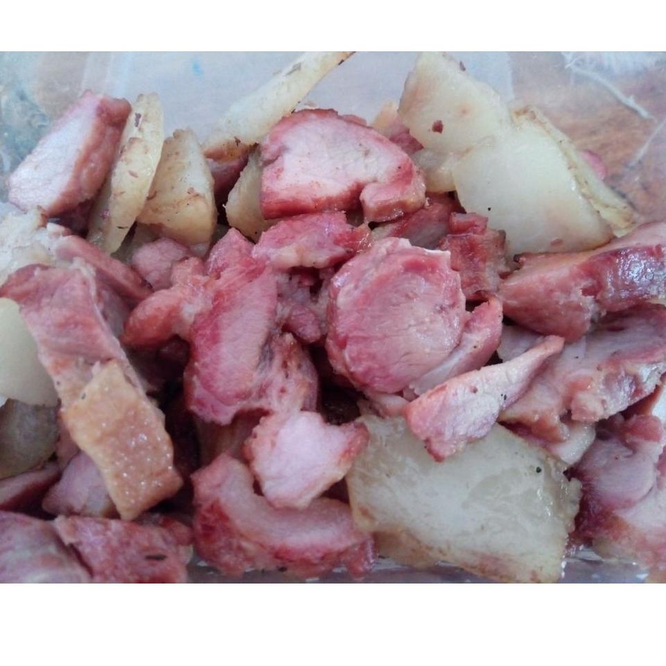 

[FB852] SEI BABI ASAP KUPANG NTT 500 GRAM - BABI ASAP KUPANG NTT - DIET KETOGENIC - BACON + Sambal Lu'at [ky -570]
