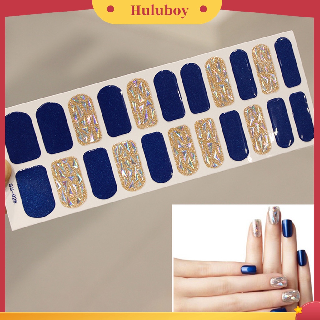 Huluboy Huluboy♡ 22pcs Stiker Kuku Mini DIY Untuk Salon