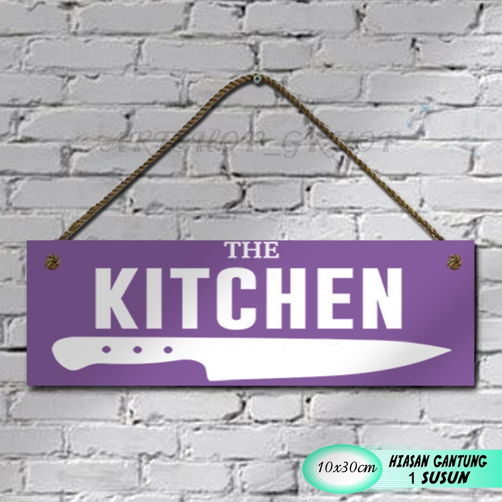 Hiasan dinding dapur pajangan shabby walldecor poster kayu.kitchen cook pajangan Rumah