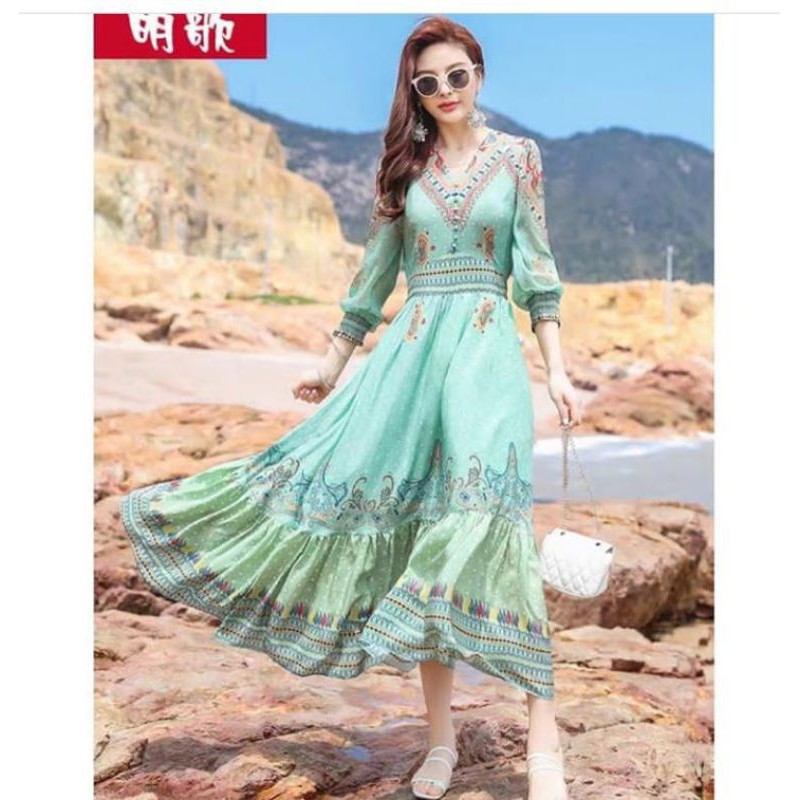 MAXI HIJAU FLO POLYESTER IMPORT