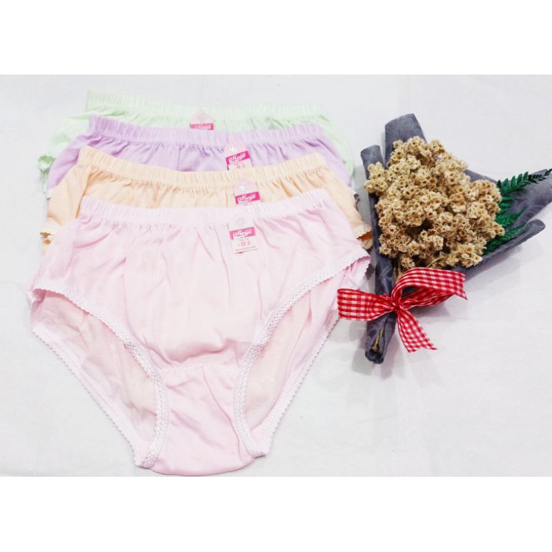 Celana Dalam (underwear) pakaian CD Wanita Meiji Lyc pusar atas Pinggang lembut (shoff)