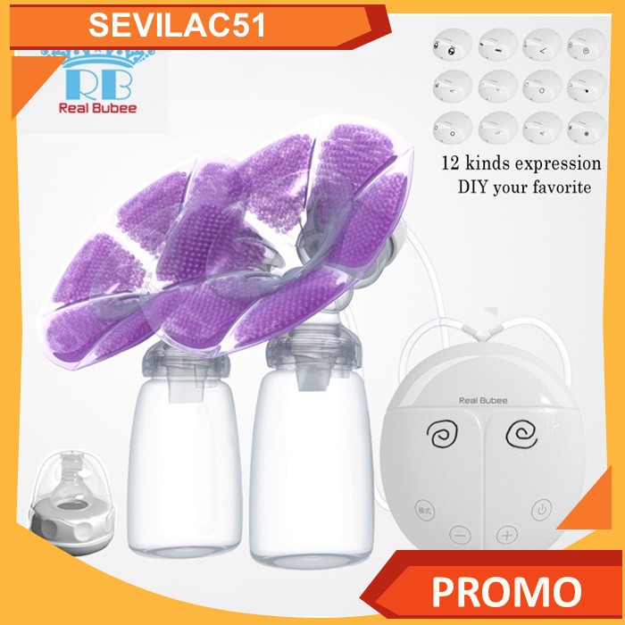 Pompa ASI Elektrik Real Bubee Breast Pumping Single Pump - RBX-8016S