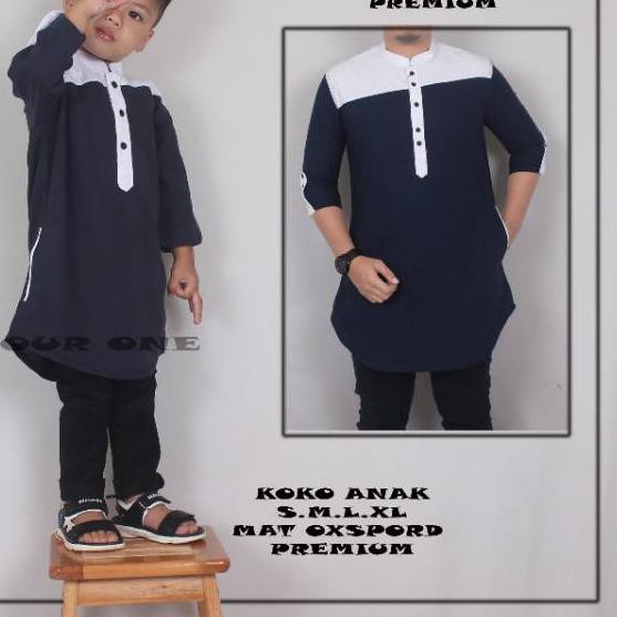 4 4 Baju Koko Couple Anak dan Ayah Baju Muslim Bayi 4 4 Baju Koko Couple Anak dan Ayah Baju Muslim Bayi
