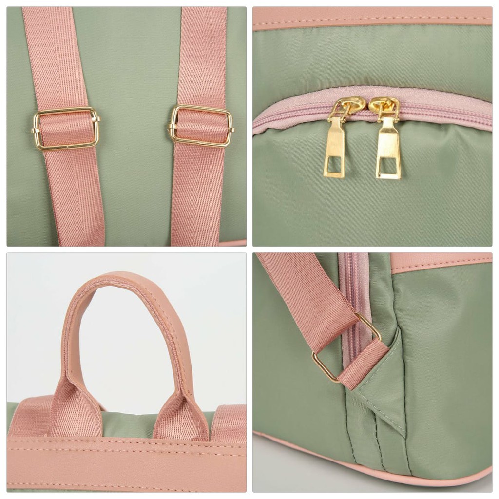 TAS RANSEL IMPORT WANITA BACKPACK ANTI AIR HIJAU KOREA TA160G3 PARRY MURAH FASHION SELEMPANG BRANDED
