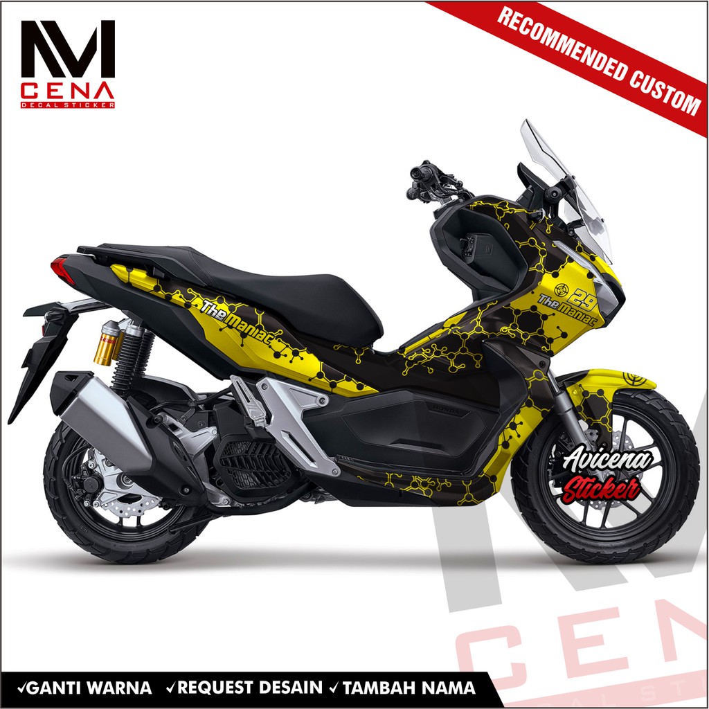 Sticker DECAL Honda ADV 150 full body, Sticker ADV, Sticker ADV 150 ,striping ADV 150 manc