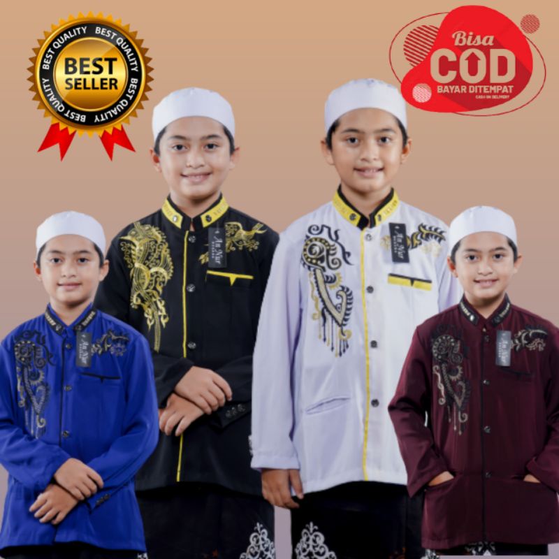 baju jas koko jasco jasko jazko jazco bordir anak laki laki dewasa lengan panjang