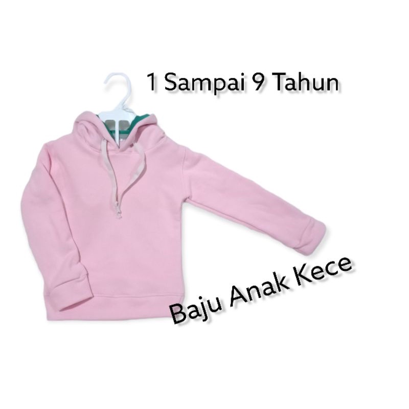 Hoodie Anak Sweater Anak Jaket Anak Perempuan Polos