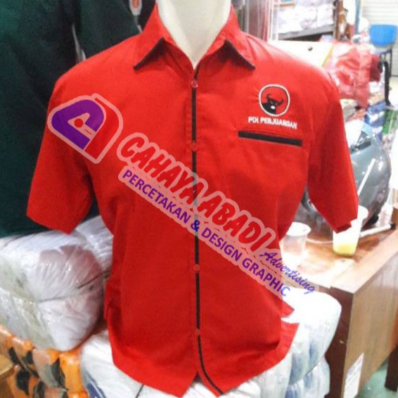 Kemeja Partai PDI Perjuangan Baju Partai PDI Perjuangan