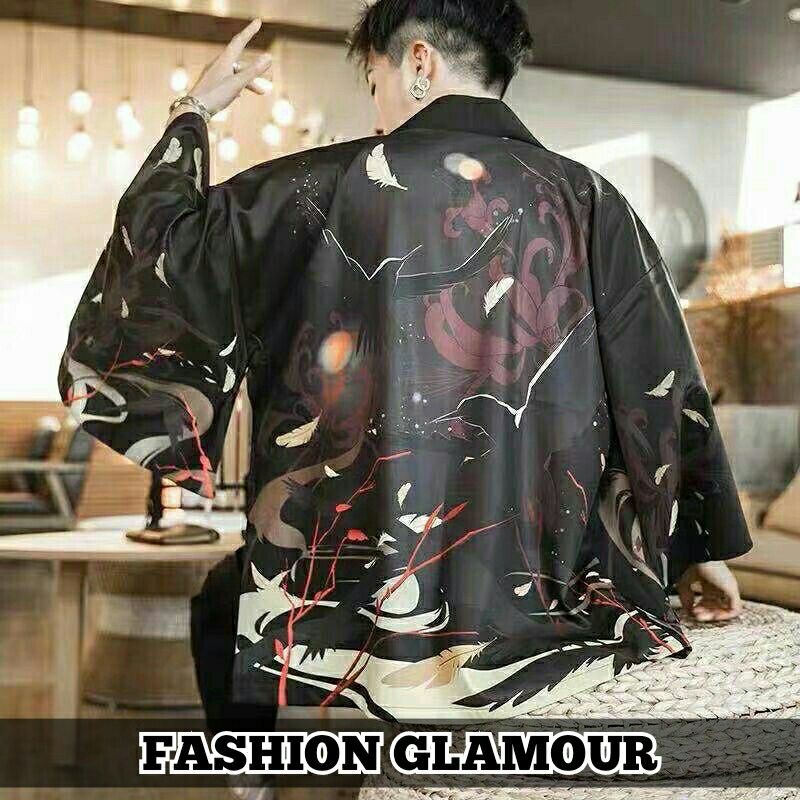 RE23 KIMONO IMPORT PRIA WANITA JEPANG HAORI YUTAKA HANFU COSPLAY ORIGINAL BIG SIZE FIT 3XL