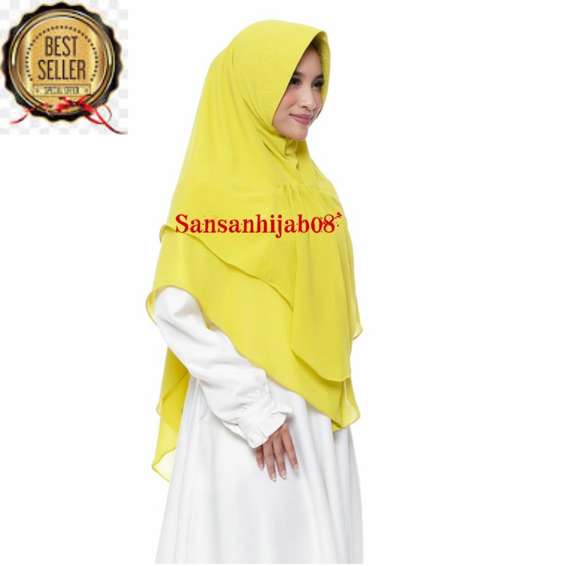 Khimar hijab jilbab syari KHASNA ceruty babydoll