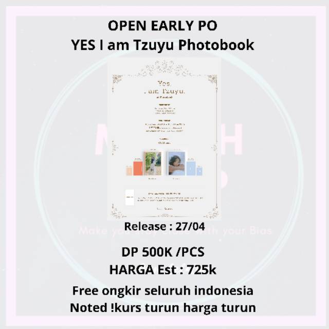 Pelunasan YES I'AM TZUYU PHOTOBOOK