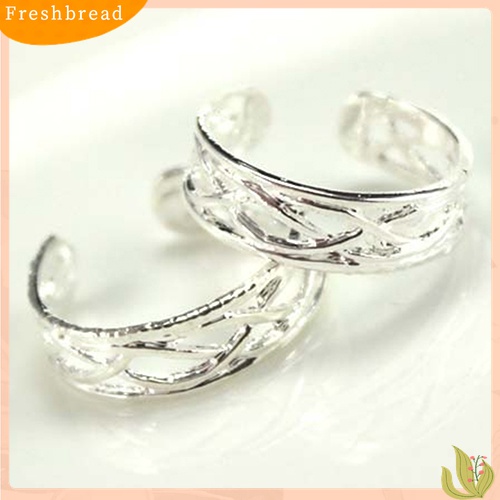 [TERLARIS]10 Pcs Adjustable Silver Plated Open Jewelry Toe Rings for Women Party Gift