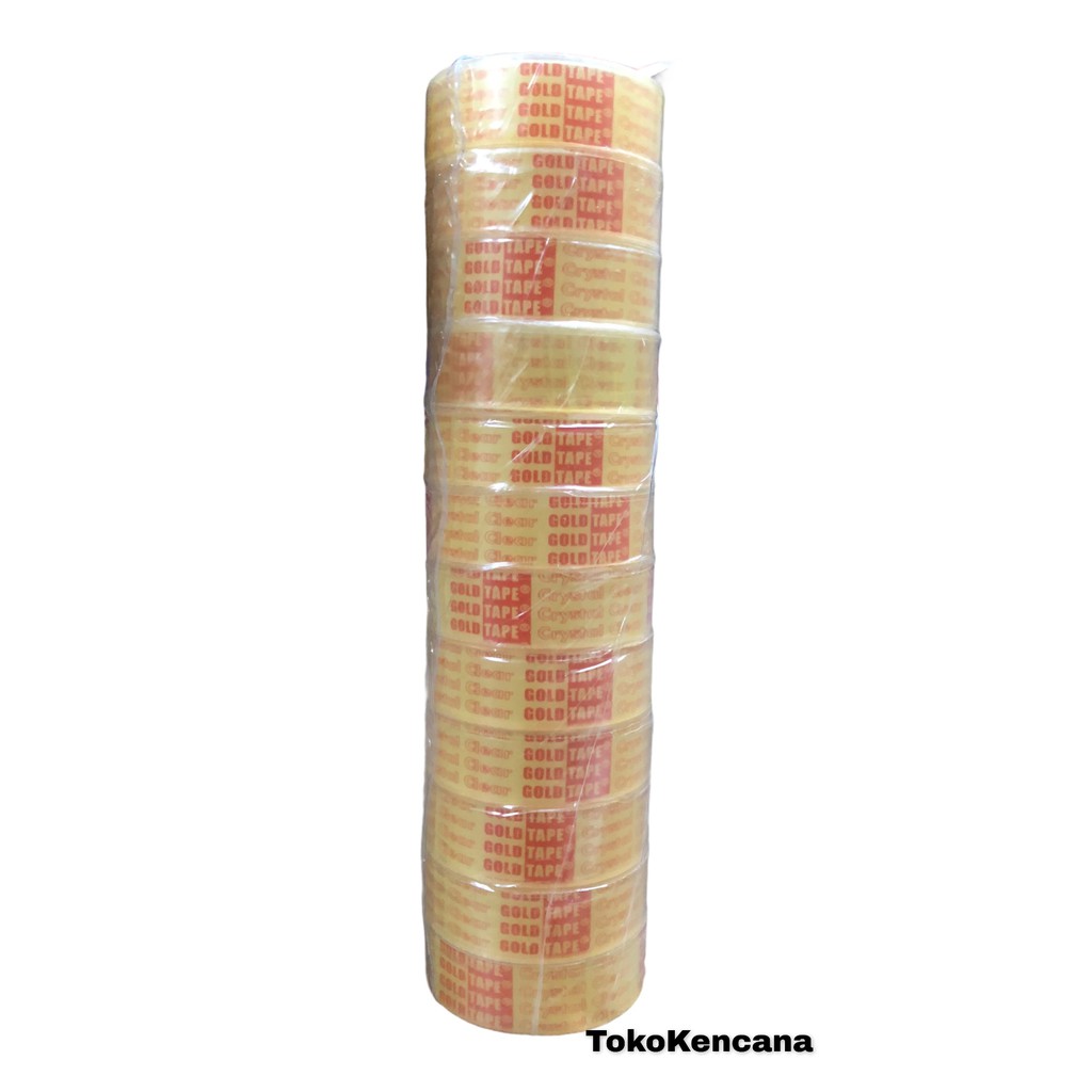 

Isolasi Gold Tape Bening / Clear Kecil (12pcs)