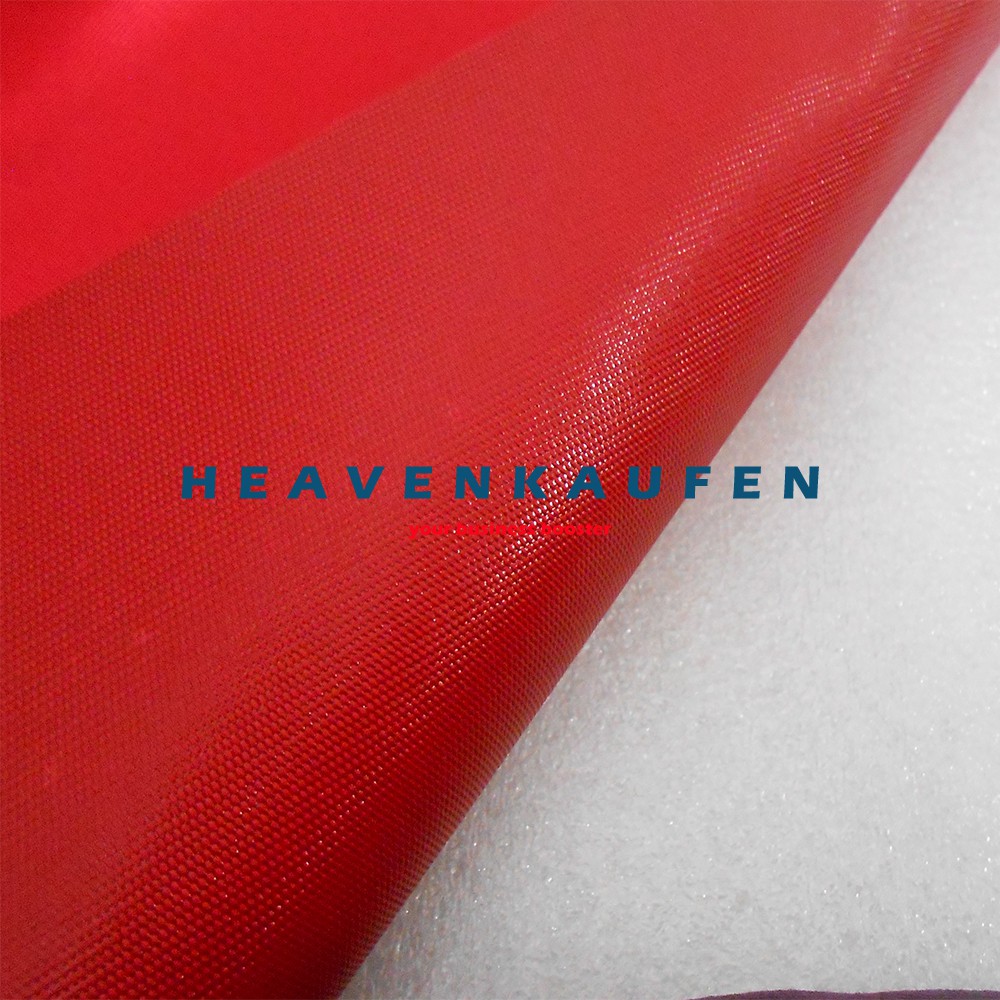 Bahan Kain Tas Cordura Nilon Nylon Glossy Warna Merah Meteran