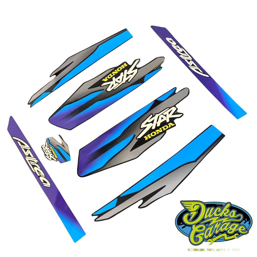 striping sticker stiker list body honda astrea star good quality