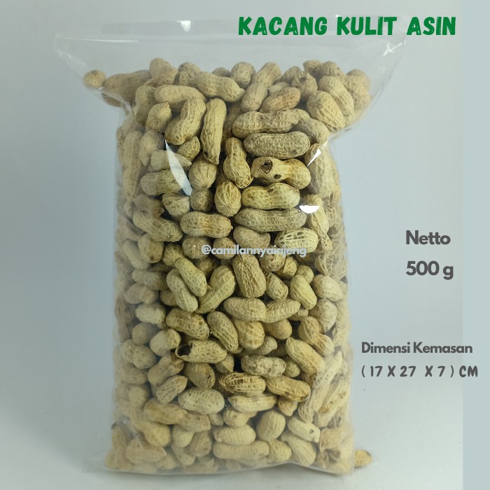 

Kacang Kulit Asin HS Harum Sari Gurih Camilan Kiloan 500 g