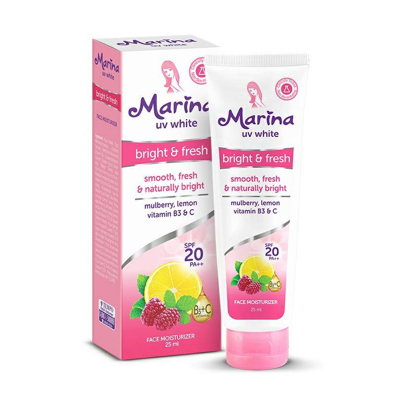 Jual Marina Bright & Fresh Face Moisturizer 25ml | Shopee Indonesia